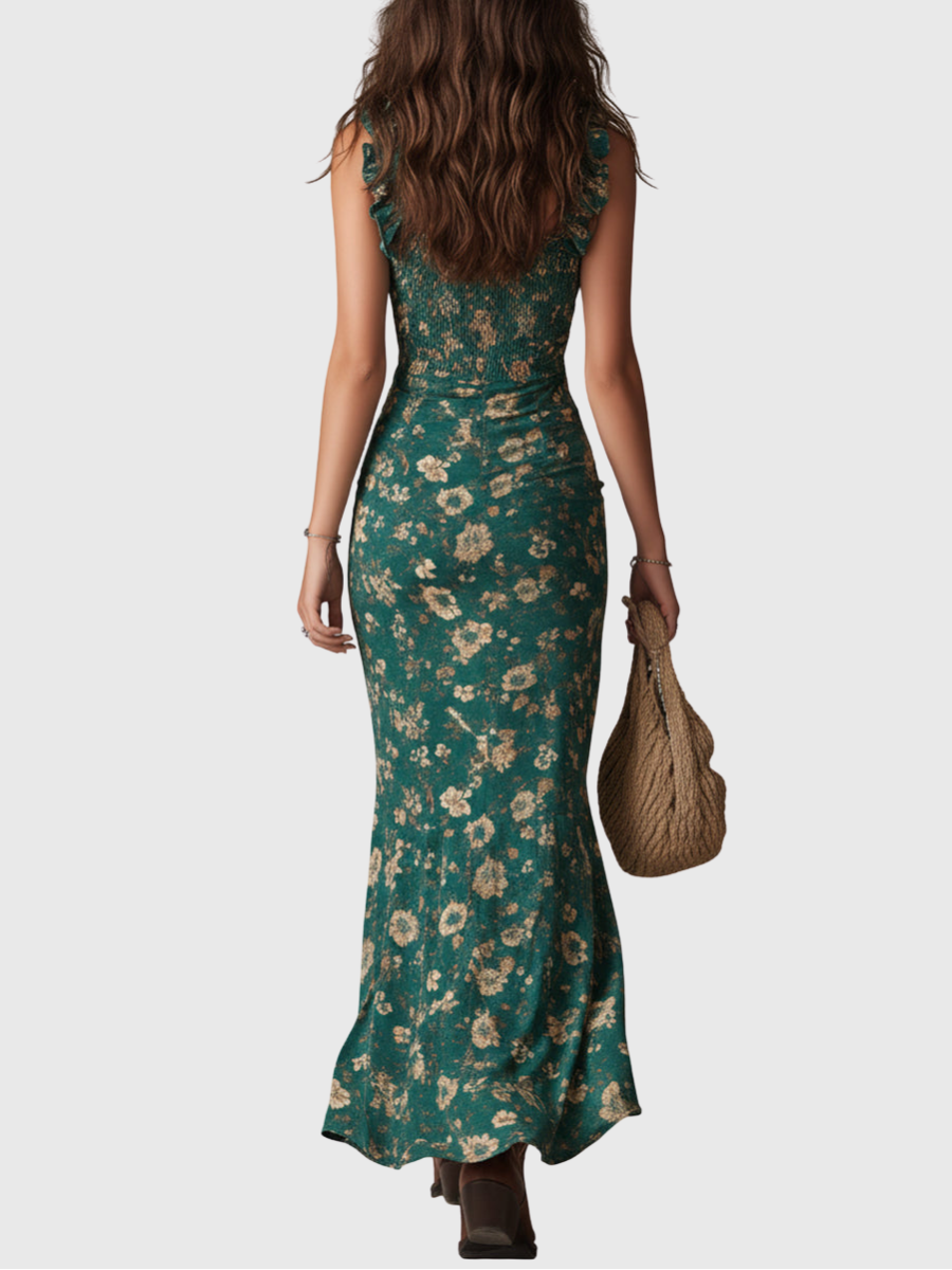 Linda – Boho-Maxikleid mit fliessender Silhouette – Weitere Ansicht