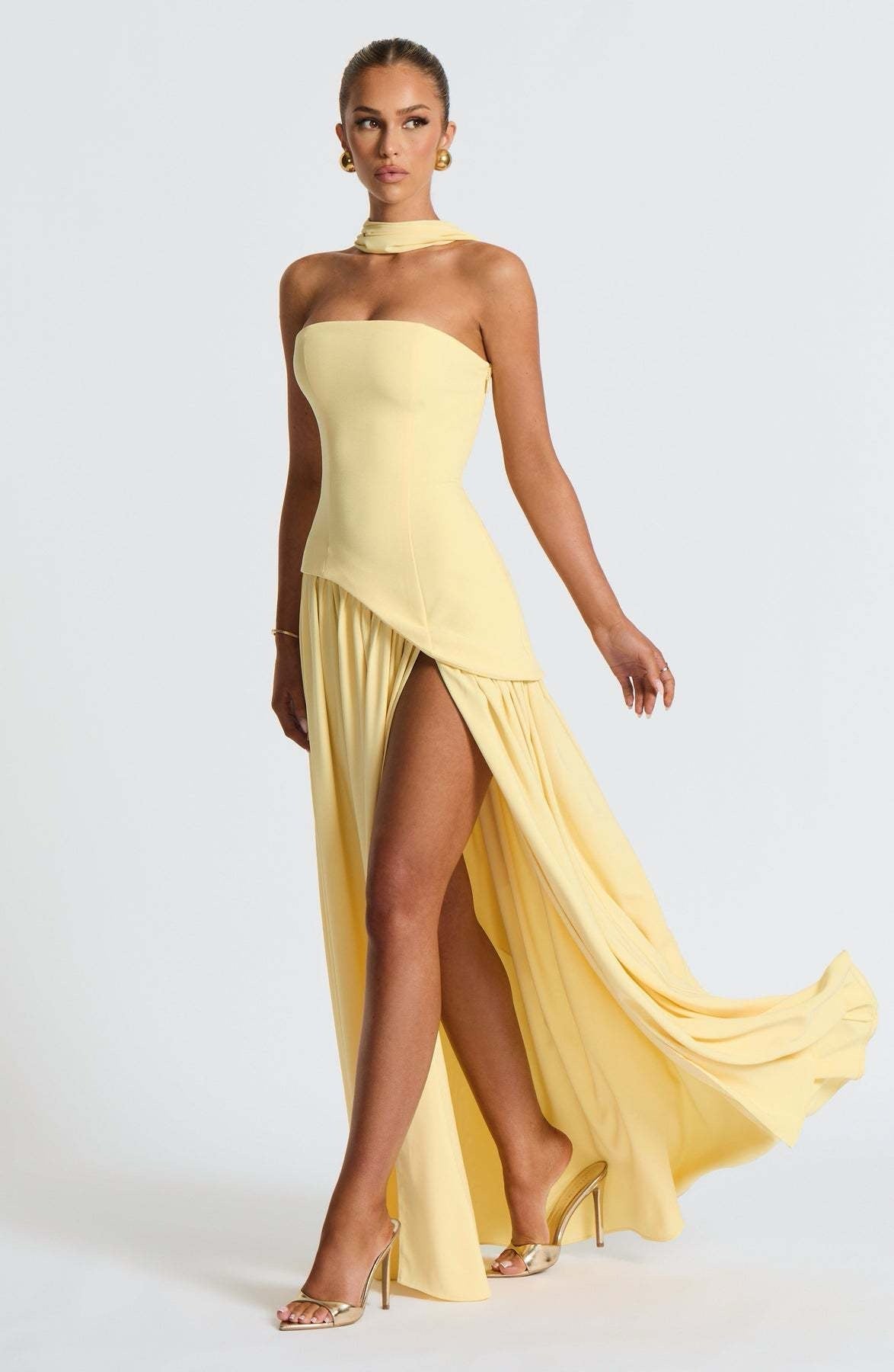 Iris – Elegantes Wickel-Maxikleid mit V-Ausschnitt – Ansicht 31