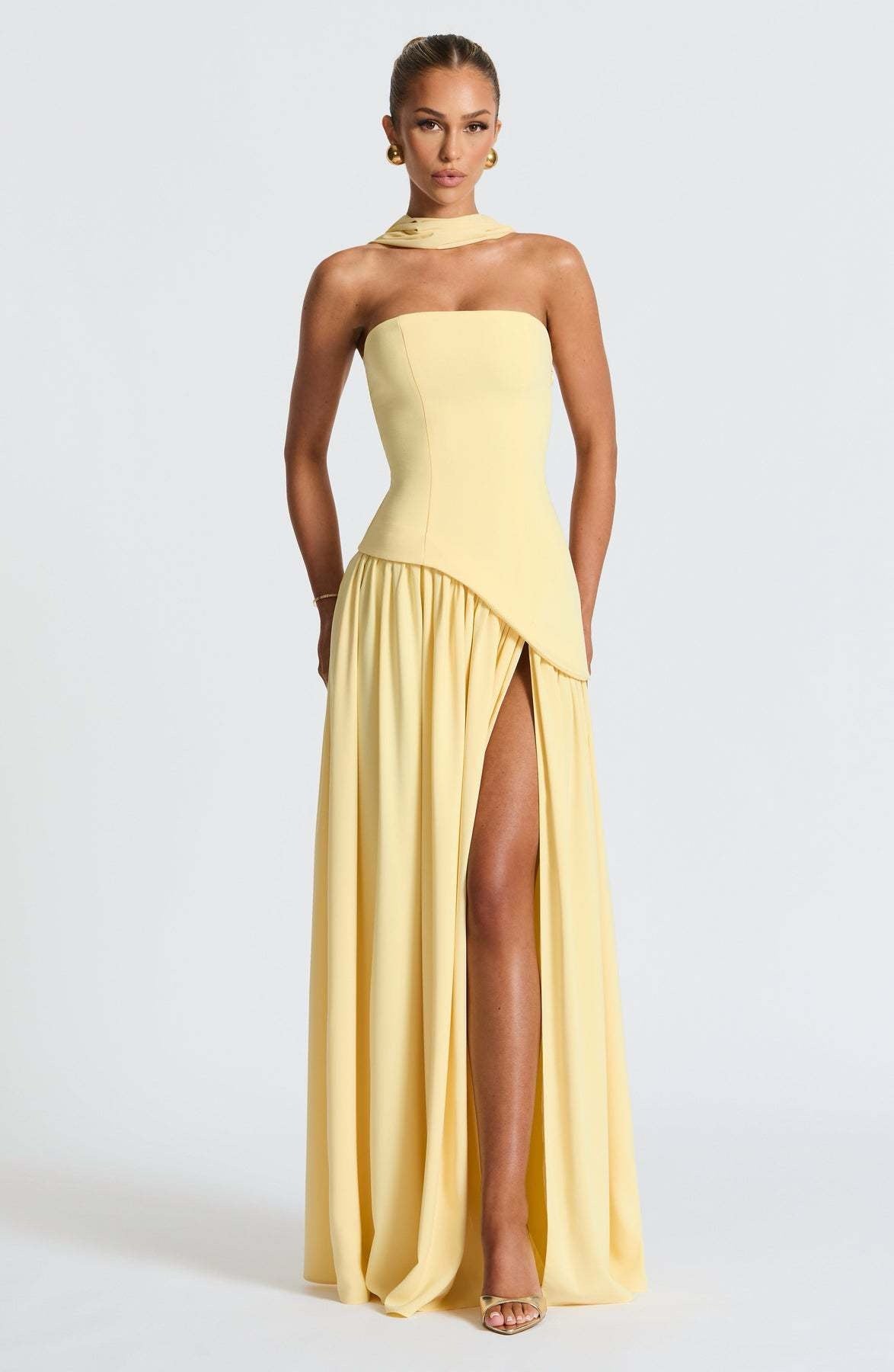 Iris – Elegantes Wickel-Maxikleid mit V-Ausschnitt – Ansicht 26