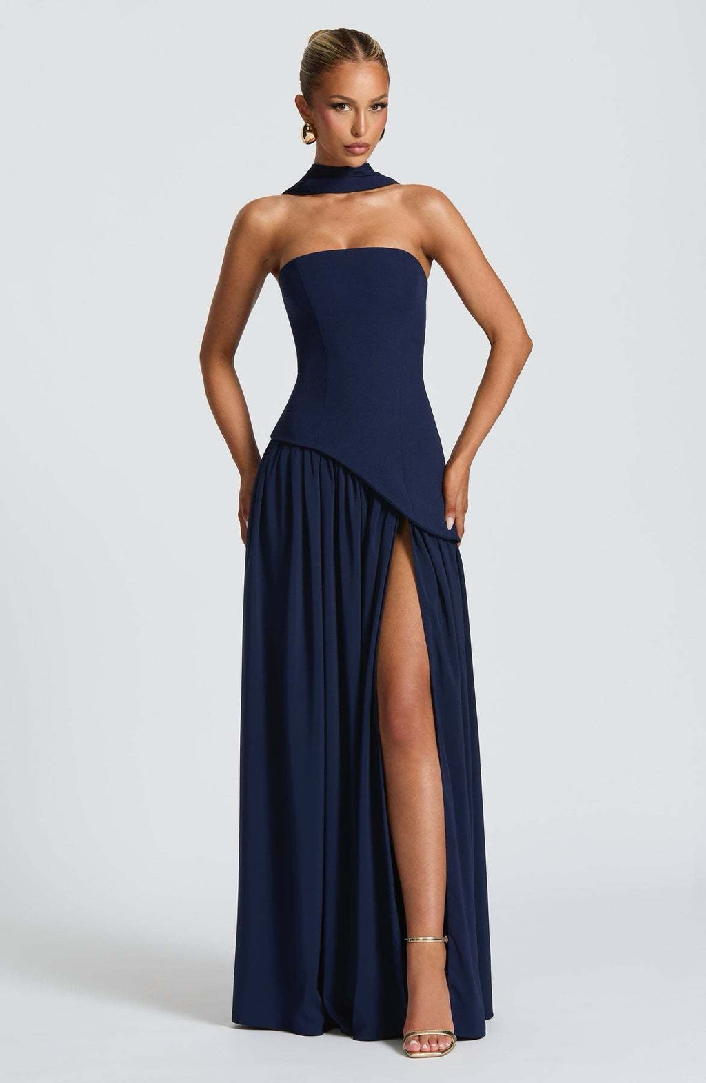 Iris – Elegantes Wickel-Maxikleid mit V-Ausschnitt – Weitere Ansicht