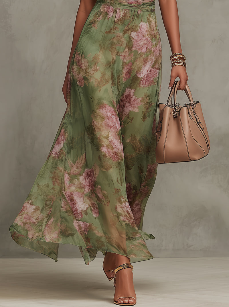 Sophie – Romantisches Blumenkleid im Boho-Stil – Seitenansicht