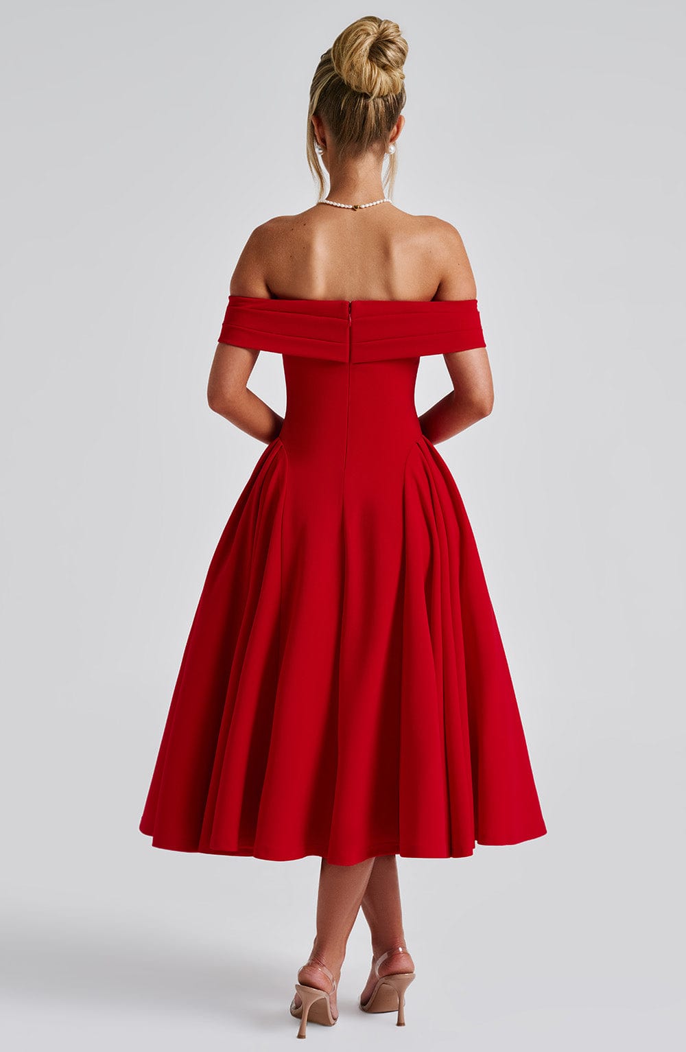 Nyx – Raffiniertes Wickel-Midikleid mit V-Ausschnitt – Ansicht 18